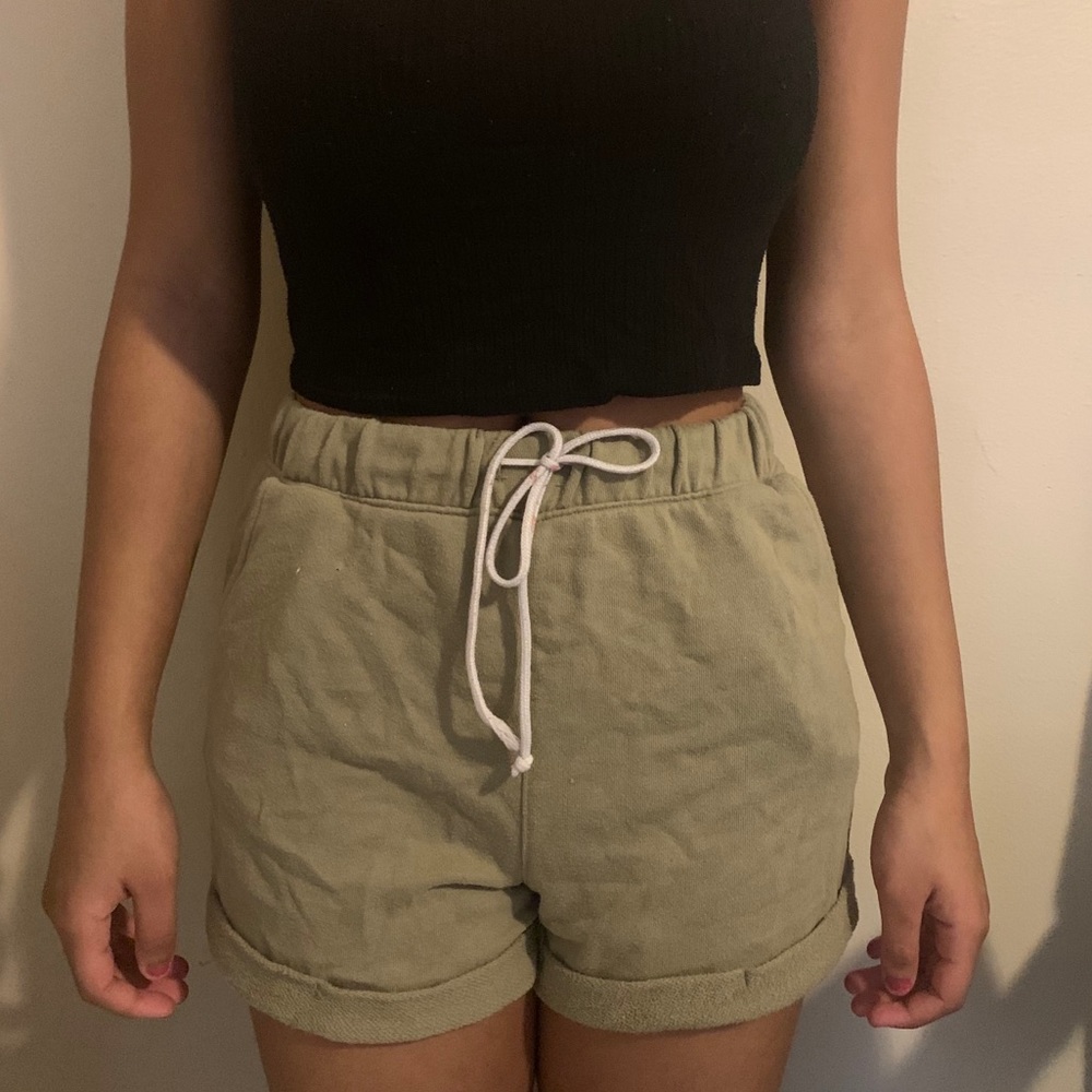 Green shorts